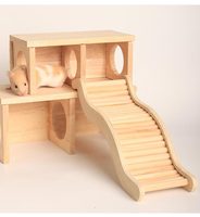 Échelle pour hamster en bois massif, robuste et durable, personnalisable, décoration de cage pour habitat de hamster