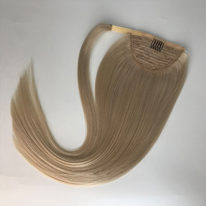 Bán Sỉ Tóc Người 100% Tóc Đuôi Ngựa Tóc Nối Tự Nhiên Hai Lớp Quấn Quanh Tóc Đuôi Ngựa Dây Rút - Product Image 4