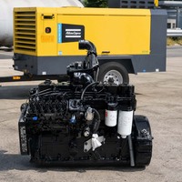 Motor de 180 hp y 2200 rpm, Motor 6BTAA5.9 6bt5.9, Motor de 6 Cilindros y 4 Tiempos, Motor Diésel para Compresor de Aire Atlas Copco