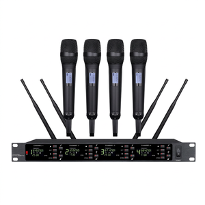 DA-8024 4ch 50ch UHF <b>Wireless</b> Dynamic Handheld <b>Microphone</b> System 1 Year Warranty 60m Range Noise Cancelling for Stage/Karaoke - Product Image 1