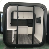 Pod Apple Pod Salle insonorisée Module cabine préfabriquée Salle de négociation de la maison Bureau mobile Pod Photomaton studio personnel