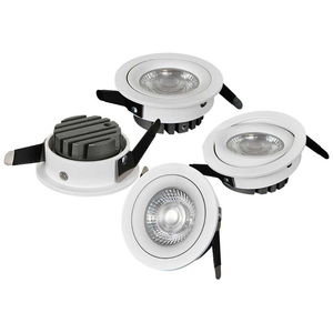 Luz LED empotrada en el techo con carcasa de aluminio de tamaño pequeño, alta luminosidad 95 CRI, downlight LED delgado para uso en interiores, hoteles y hogares. - Product Image 5