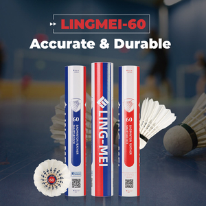 Ling <span class=keywords><strong>meo</strong></span> 60ลูกขนไก่ขนห่านแบบตรงสำหรับการแข่งขันปกติ lingmei 60 - Product Image 6