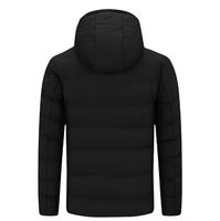Blouson chauffant intelligent 5V à 5 zones pour homme, à capuche, alimenté par USB, pour la sécurité au travail, le ski, la chasse, l'hiver, les activités de plein air, décontracté