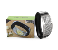 Professionele Keuken Gadgets 2022 Plastic Rvs Rocker Gehaktmachine Crusher Knoflook Tool Pers Chopper En Roller
