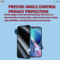 Protection d'écran anti-espion en hydrogel flexible noir pour téléphone portable, confidentialité 0,15/0,18/0,25 mm