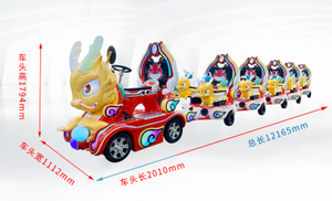 Tren Eléctrico Portátil sin Rieles Dragon Running para Niños - <span class=keywords><strong>Mini</strong></span> Atracción Eléctrica Operada con Monedas - Product Image 2