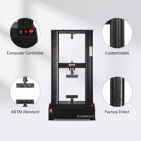Máquina Electrónica de Ensayo de Tracción Computarizada 50KN UTM, Equipo Universal de Prueba de Resistencia, Estándar ASTM, Garantía CE de Un Año