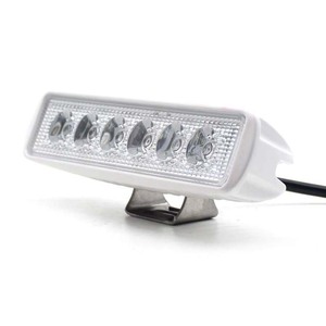 18W Dual Color LED Flood Lamp Blue-White 12V 24V <strong>DC</strong> Spreader Search Work Light for Cars Trucks Trailers SUVs Offroad Boats ATV - Product Image 1