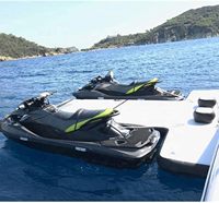 Bateau ponton flottant gonflable en forme de E pour le stationnement des bateaux