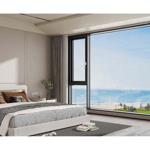 Ventanas de Lujo de Acero Inoxidable con Doble Acristalamiento Eléctrico <span class=keywords><strong>Invisible</strong></span>, Ventana Abatible Grande de Vidrio con Herrajes Australianos para Casa o Villa - Product Image 2