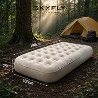 Matelas pneumatique pliable pour le camping, résistant à l'eau, sac de transport, logo personnalisé, fournisseur OEM