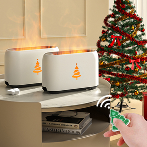 2025 nueva llegada difusor de Aroma de llama de fuego humidificador de aire de llama portátil con luz nocturna para regalo de Navidad - Product Image 3