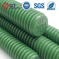 Fully Threaded Stud Bolt ASTM A320 L7 2-1/8 Yellow Zinc Chromate for Heavy Industry