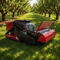 Tondeuse robot agricole autopropulsée de qualité industrielle certifiée CE OEM, 860 mm, moteur essence 4 temps bicylindre 25 CV