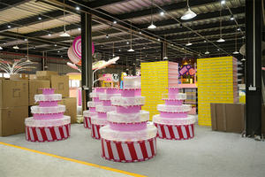 Tienda de dulces moderna personalizada, góndola rosa, estante de exhibición de dulces, tienda de muebles, dulces con caja de acrílico - Product Image 4