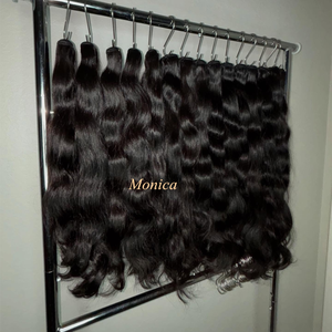 Cabello crudo birmano vietnamita, paquete ondulado natural virgen sin procesar, vendedores de cabello, paquetes rectos crudos alineados con cutícula vietnamita - Product Image 2