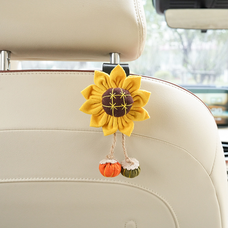 Tournesol citrouille en pâte à crochet noire à sept caractères