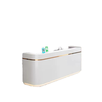 Comptoir de réception moderne et personnalisé pour immeuble de bureaux, hôpital, salle de sport, école, bar – Fabriqué en bois – Élégance assurée