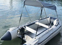 Bateau pneumatique de luxe pour activités de plein air 2022, 3 m, 9,84 pieds, plancher en aluminium, bateau de pêche pour 4 personnes