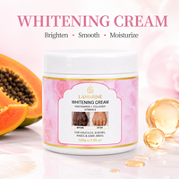 Crème éclaircissante à marque privée avec glutathion, arbutine et collagène pour femmes noires - Hydratant visage et correcteur de taches
