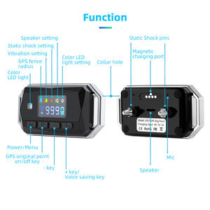 Último GF01 al aire libre inalámbrico GPS perro cerca sistema IP67 impermeable mascota GPS entrenamiento cerca Collar con vibración pitido - Product Image 4