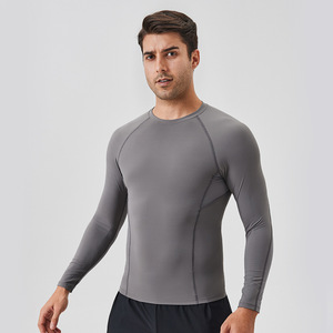 Magliette a Maniche Lunghe da Uomo Personalizzate Taglia EU, Asciugatura Rapida, Traspiranti, Collo Tondo per Palestra, Corsa, Tennis, Allenamento - Product Image 4