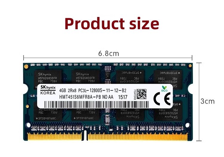 SK Hynix DDR3 Rams 8GB 1600mhz Enhance Laptop Performance - Main Image