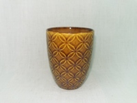 Mug personnalisable à prix de gros, nouveau style, gaufré et émaillé, avec anse, pour thé et café