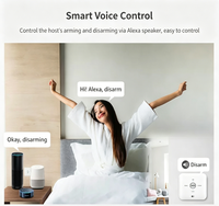 Wale Tuya WiFi+GSM 4G 24-Zone Home Alarm System with Internal Siren 85dB Wireless Smart Security Kit for Home Security
