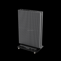 Écran d'affichage publicitaire LED d'intérieur P2.5 OEM, graphiques animés, écran tactile, totem pliable portable, garantie 3 ans