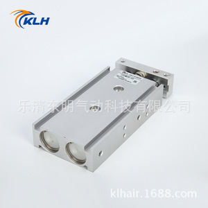 Cylindre pneumatique Klh Cxsm20-50 à double tige et double cylindre, corps en aluminium, série standard - Product Image 3
