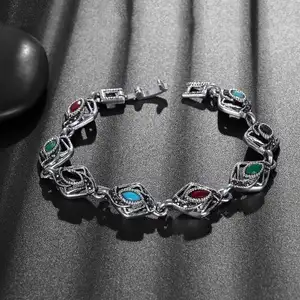 fashion jewelry for woman Zinc Alloy Resin Bracelets with rhinestone plated Approx 7.28 Inch 1625209
