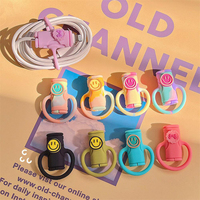 Accessoires mobiles personnalisables : Protège-câble en silicone étanche, mignon, motif dessin animé, pour câble de données et chargeur de téléphone, anti-déchirure