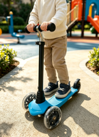 Trottinette à 3 roues YILIEN POPULAR KICK SCOOTER LS-300 pour enfants, trottinette à pousser pour l'extérieur avec roues à LED