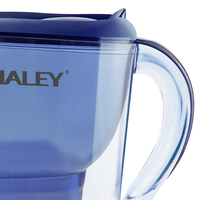 Pichet filtrant à eau en plastique premium Haley 3,5 l, transparent, manuel, ozone, portable, bouteilles pour la maison, dropshippers