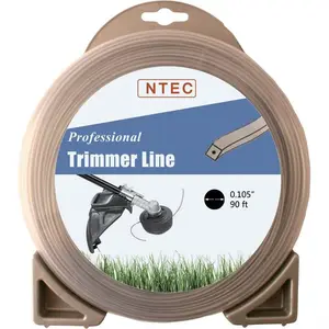 Nuevo cuadrado doble producido 2,7 MM 3,0 MM 1LB Nylon Trimmer Line Blister Package Grass Trimmer Line para herramientas de jardín