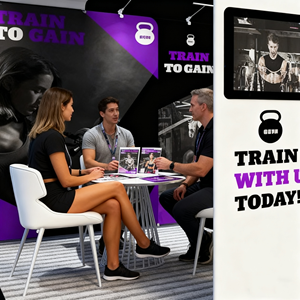 定制便携式3x3m铝制展架快速组装可折叠广告展示架，用于室内贸易展览 - Product Image 5