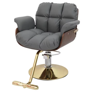 Fabrika Outlet Modern güzellik koltuğu <span class=keywords><strong>Salon</strong></span> mobilya ahşap çerçeve kahverengi yüksek kalite bayanlar sandalye - Product Image 5