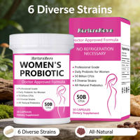 Exportation transfrontalière de capsules probiotiques pour femmes, 30 unités, complément alimentaire, approvisionnement direct d'usine, support OEM
