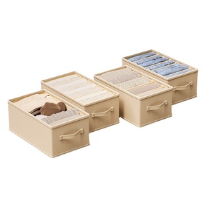 Household Fabric Closet Organizer Foldable Drawer Divider <strong>Storage</strong> <strong>Boxes</strong> Bins With Lid for Clothing Socks <strong>Ties</strong> Underwear - Product Image 6
