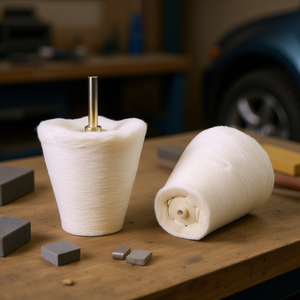 Polisseur en cône de coton Fervi, 100% fibres naturelles, pour le lustrage et le polissage - Product Image 3