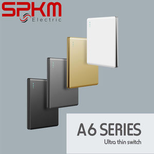 <strong>UK</strong> Standard / Ultra-thin Wall Socket Switch / Factory Wholesale / PC Brushed Panel / 100000 Times / 10A 16A 250V/ Home Office - Product Image 2