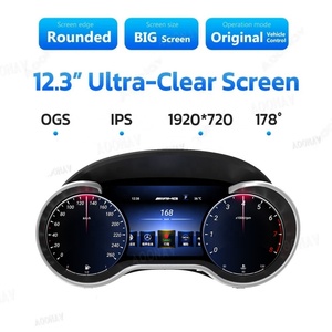 จอแสดงผล LCD ดิจิตอลสำหรับรถยนต์ Mercedes Benz ML GL R แผงหน้าปัดมาตรวัดความเร็ว หน่วยแสดงผลหลัก ขนาด 12.3 นิ้ว - Product Image 4