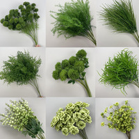Hochzeit Green Plant Simulation Seiden blumen Gypsophila Eukalyptus für Neujahrs dekorationen oder Hochzeits blumen arrangements