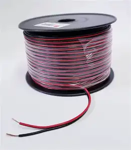 Venda quente do cabo elétrico 1.0mm 1.5mm 2.5mm cabo preto/vermelho cabo de cobre puro 2 core
