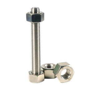 Vis à tête hexagonale en acier allié WISINE avec écrou et rondelle, filetage M10, classe 6, pour applications aérospatiales à haute température, finition brute - Product Image 2