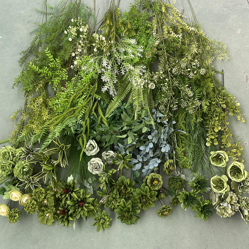 Achat en un clic de matériaux floraux verts