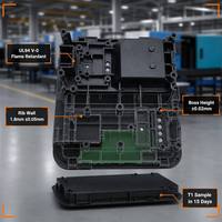 Pièces moulées par injection personnalisées en ABS, PC, PA66, POM, TPU, PP, PVC, PET, HDPE, PMMA, composants moulés avec précision pour usage industriel