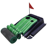 Hot Sale Hochwertige Golf praxis Profession elle Indoor Outdoor Putting Mat Kunststoff Base Ball Return Teppich Golf Training